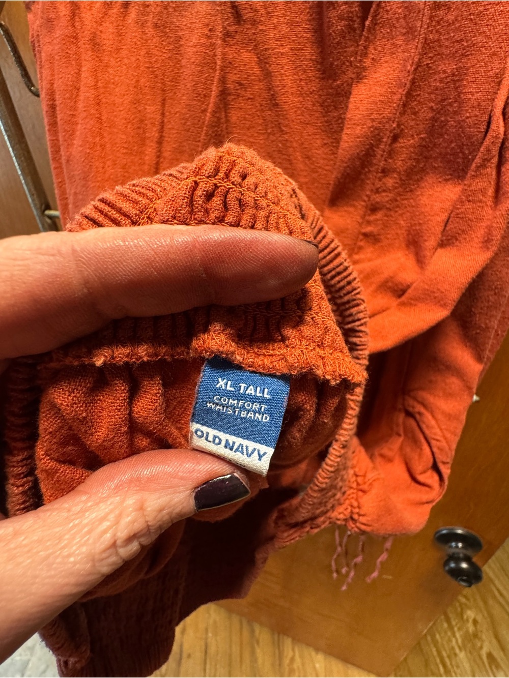 Old Navy Women's Rust Orange Linen Pants